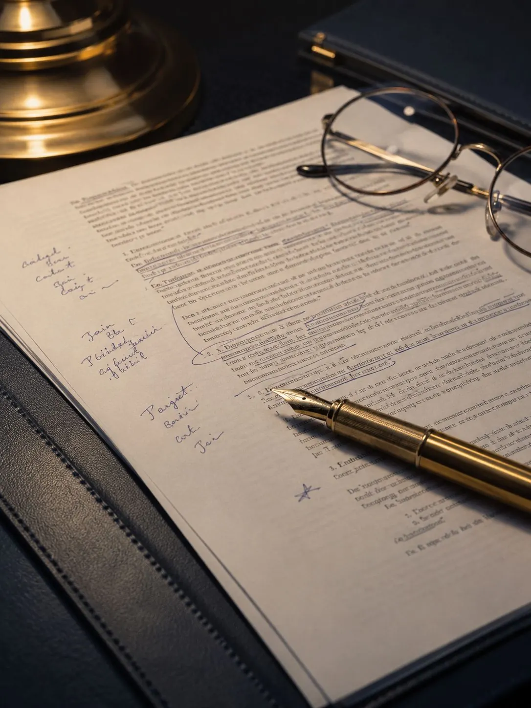 Contract adnotat pe biroul avocatului